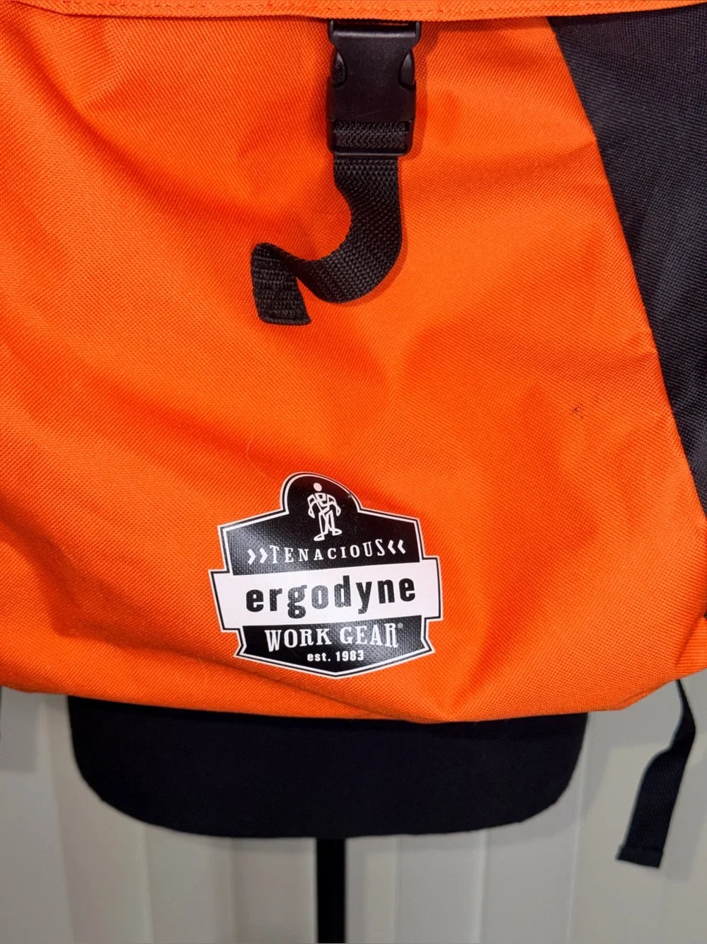 Ergodyne Tenacious Work Gear Bag, Orange, And Black 12 X 6 X 18